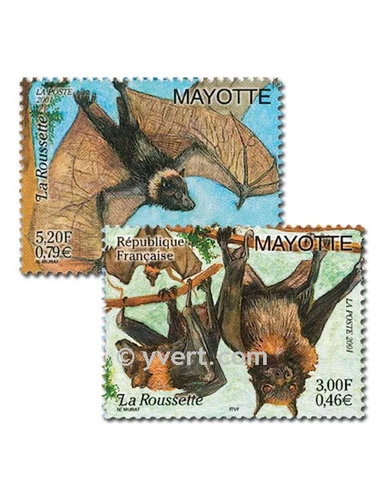 n° 104/105 (BF 5) -  Timbre Mayotte Poste
