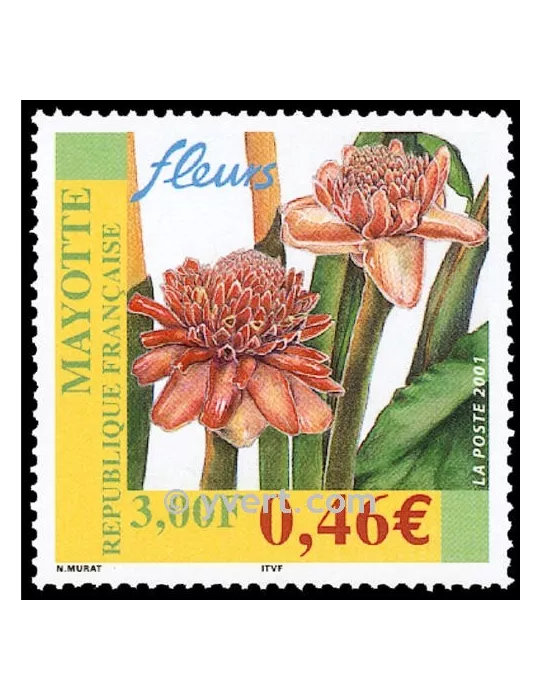 n° 107 -  Timbre Mayotte Poste