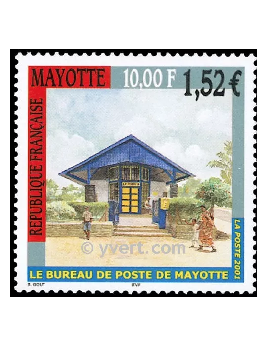 n° 109 -  Timbre Mayotte Poste