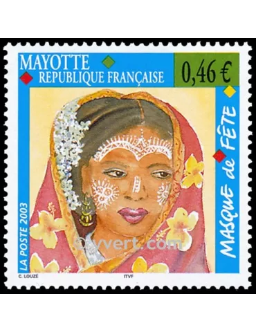 n° 142 -  Timbre Mayotte Poste