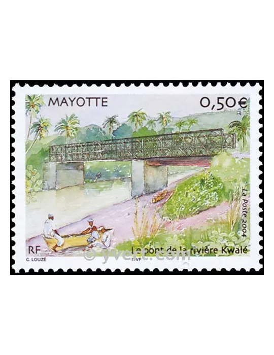 n° 166 -  Timbre Mayotte Poste