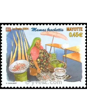 n° 168 -  Timbre Mayotte Poste