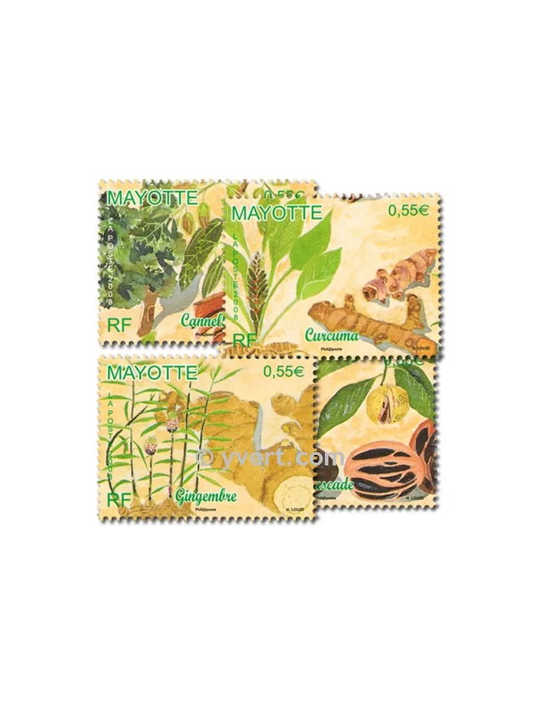 n° 210/213 -  Timbre Mayotte Poste