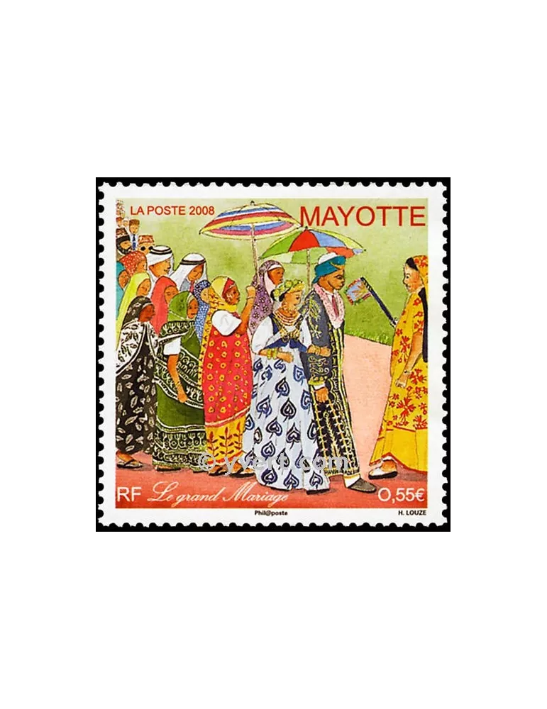 n° 215 -  Timbre Mayotte Poste