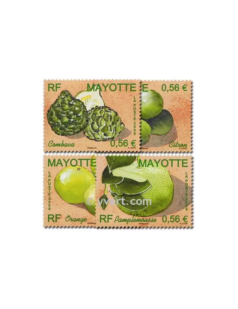 n° 224/227 -  Timbre Mayotte Poste