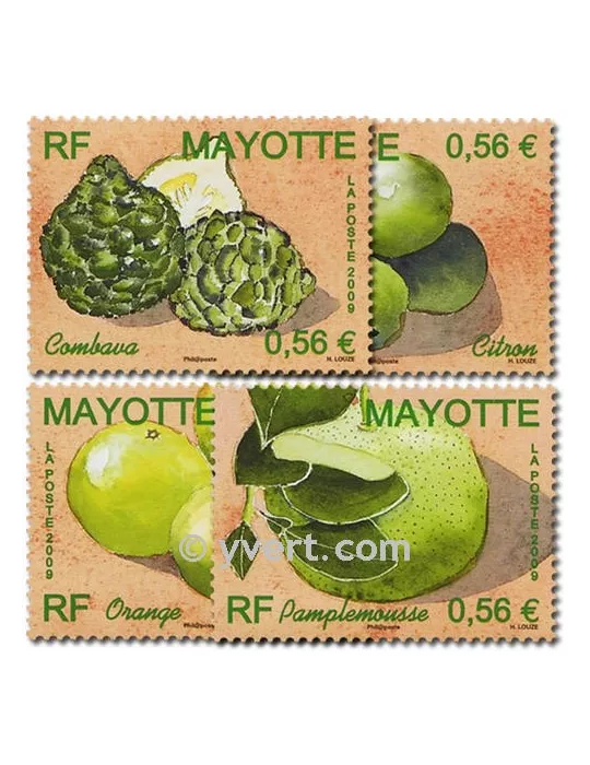 n° 224/227 -  Timbre Mayotte Poste