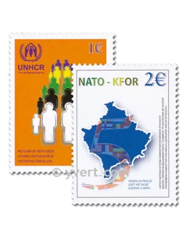 n° 18/19 -  Timbre Kosovo - ONU Poste