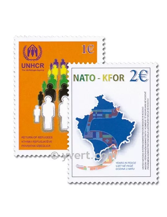 n° 18/19 -  Timbre Kosovo - ONU Poste