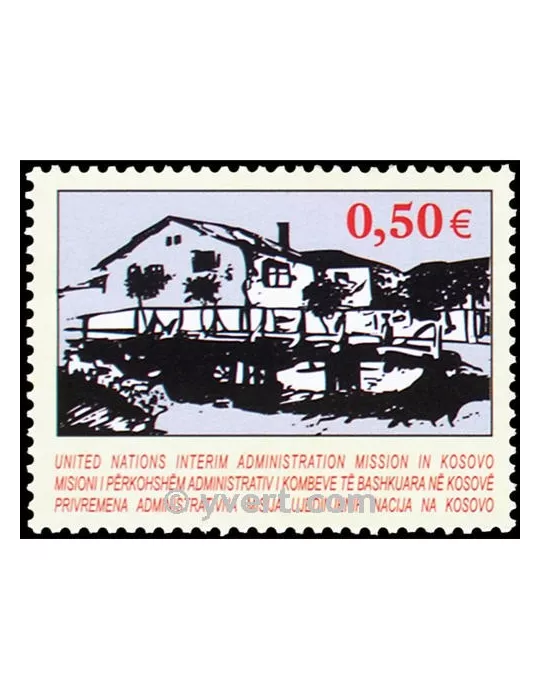 n° 27 -  Timbre Kosovo - ONU Poste