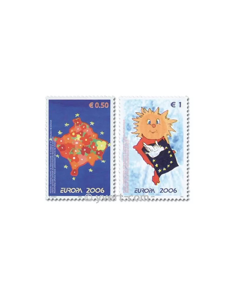n° 43/44 -  Timbre Kosovo - ONU Poste