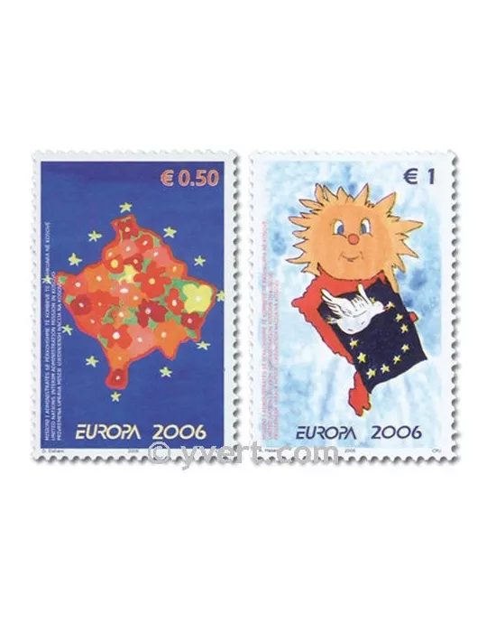 n° 43/44 -  Timbre Kosovo - ONU Poste