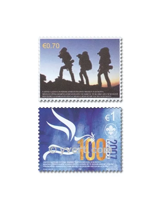 n° 68/69 -  Timbre Kosovo - ONU Poste