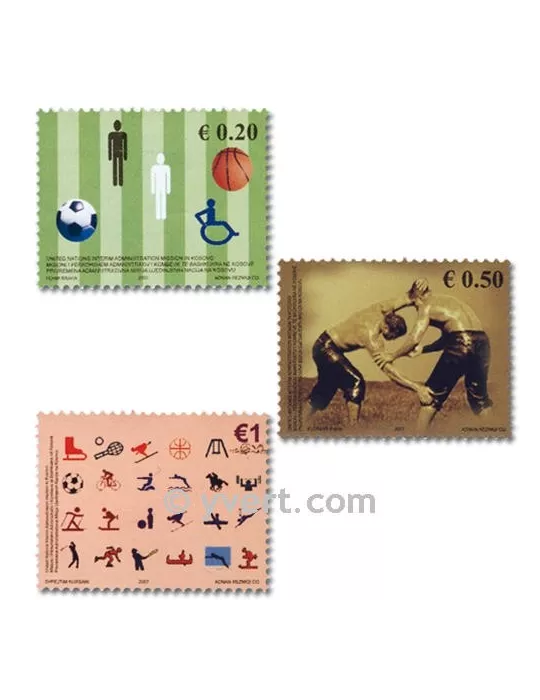 n° 83/85 -  Timbre Kosovo - ONU Poste