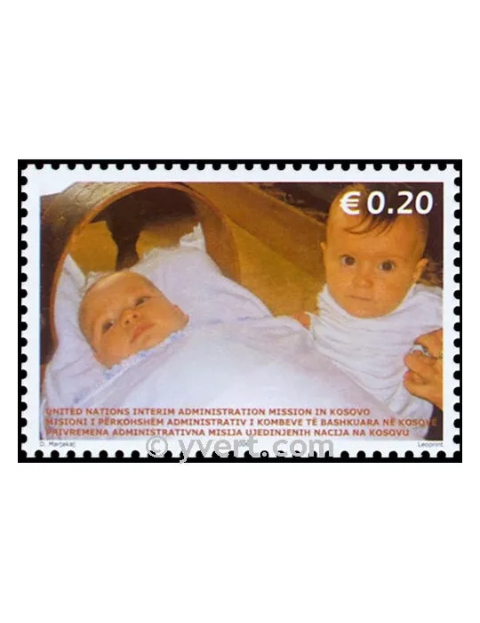 n° 2 -  Timbre Kosovo - ONU Blocs et feuillets
