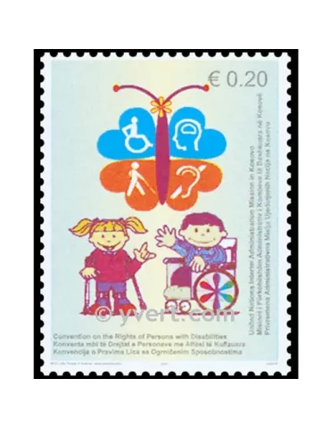 n° 5 -  Timbre Kosovo - ONU Blocs et feuillets