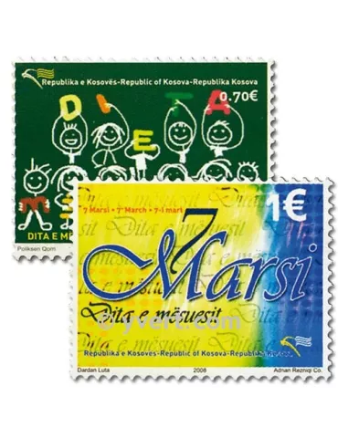 n° 1/2 -  Timbre Kosovo Poste
