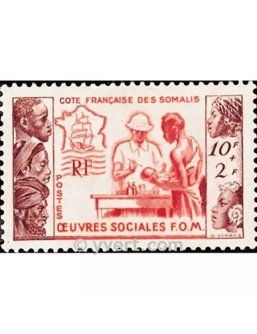 n° 283 -  Timbre Cote des Somalis Poste