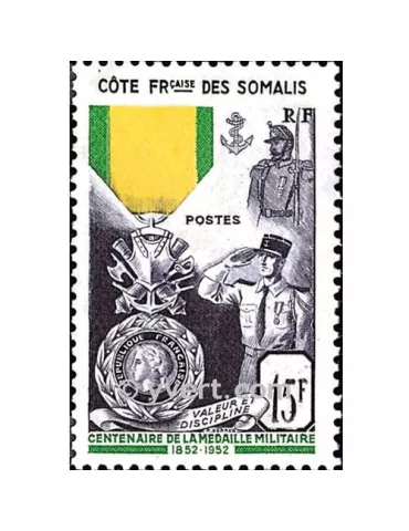 n° 284 -  Timbre Cote des Somalis Poste