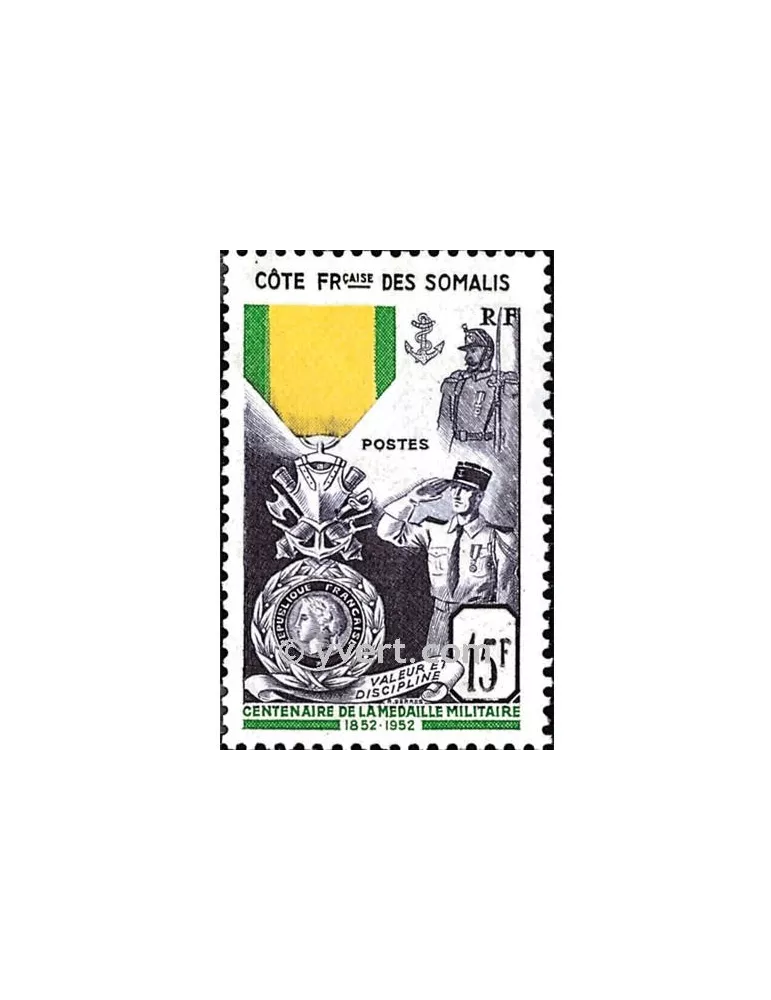 n° 284 -  Timbre Cote des Somalis Poste
