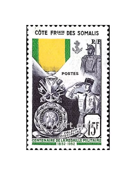 n° 284 -  Timbre Cote des Somalis Poste