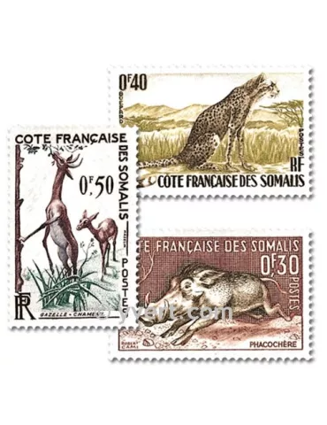 n° 287/289 -  Timbre Cote des Somalis Poste