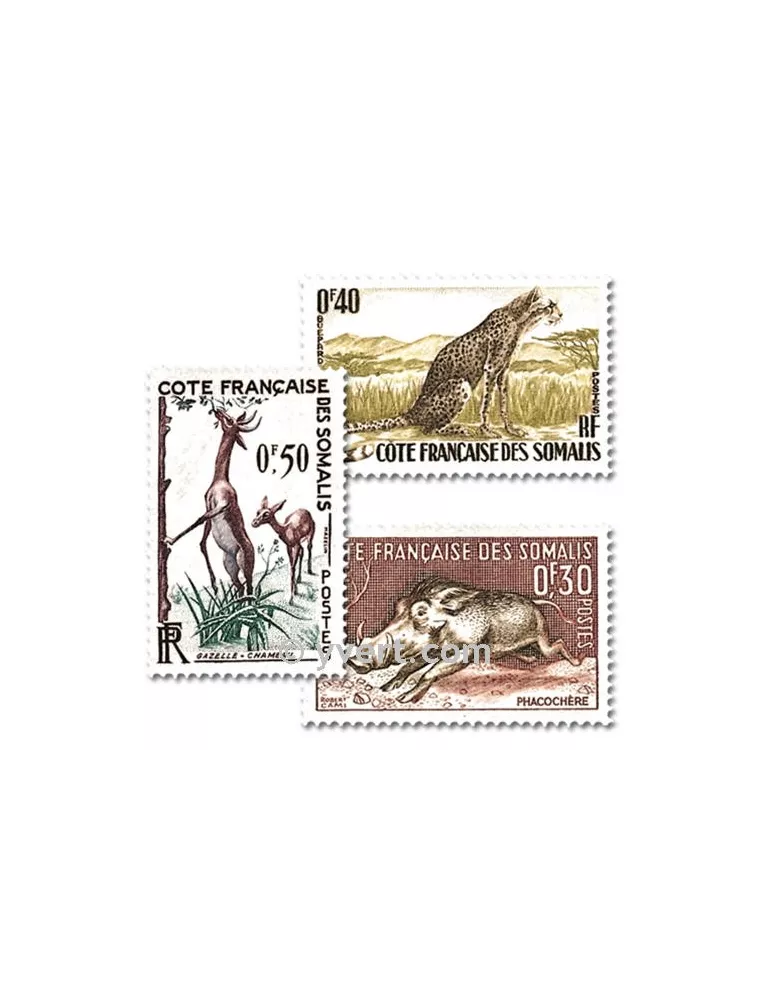 n° 287/289 -  Timbre Cote des Somalis Poste
