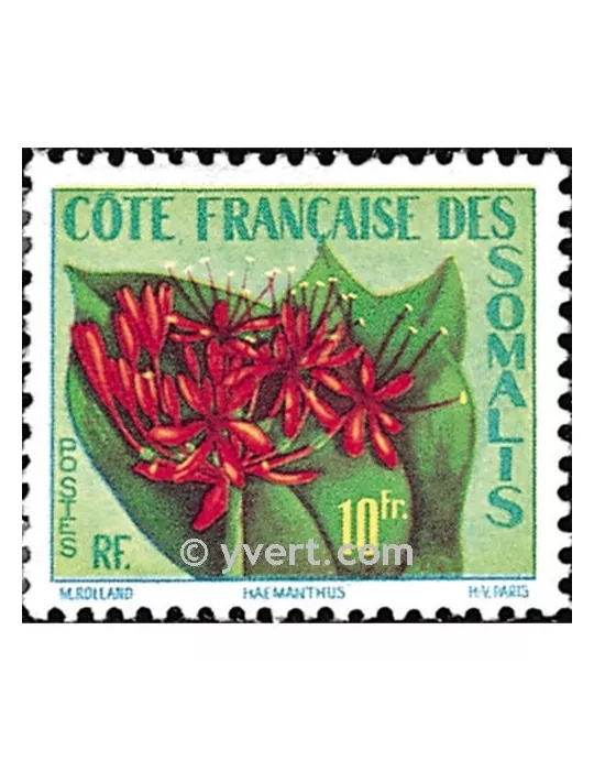n° 290 -  Timbre Cote des Somalis Poste
