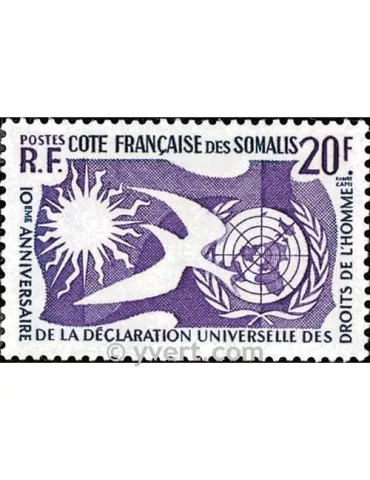 n° 291 -  Timbre Cote des Somalis Poste