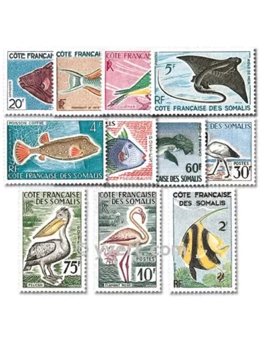 n° 292/303 -  Timbre Cote des Somalis Poste