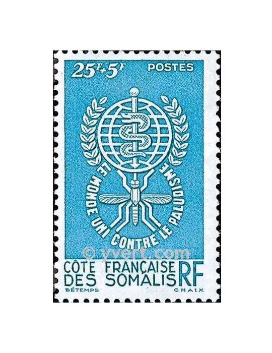 n° 304 -  Timbre Cote des Somalis Poste