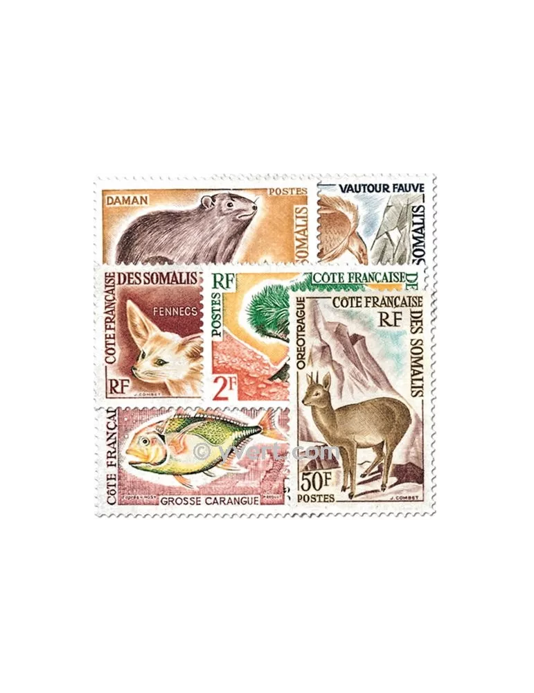 n° 305/310 -  Timbre Cote des Somalis Poste
