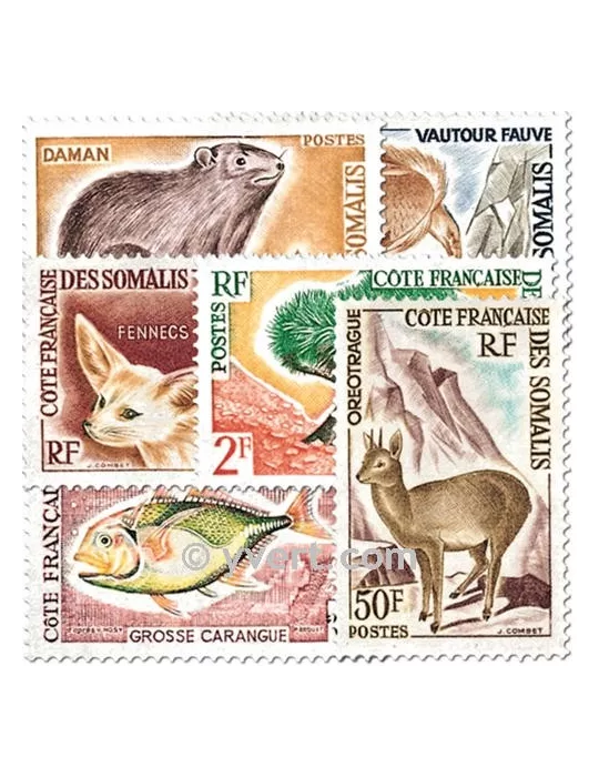 n° 305/310 -  Timbre Cote des Somalis Poste