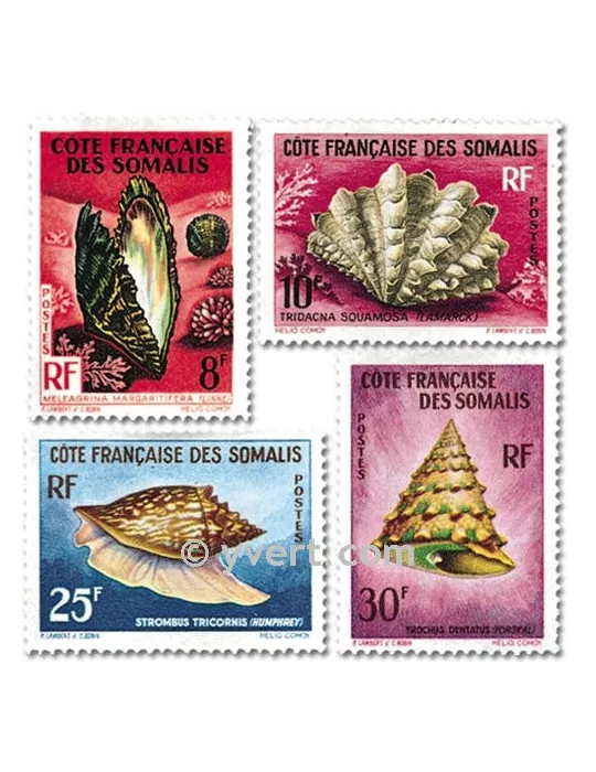 n° 311/314 -  Timbre Cote des Somalis Poste