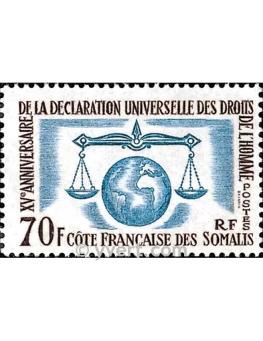 n° 318 -  Timbre Cote des Somalis Poste