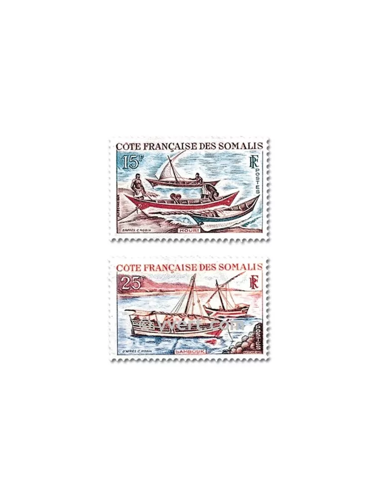 n° 320/321 -  Timbre Cote des Somalis Poste