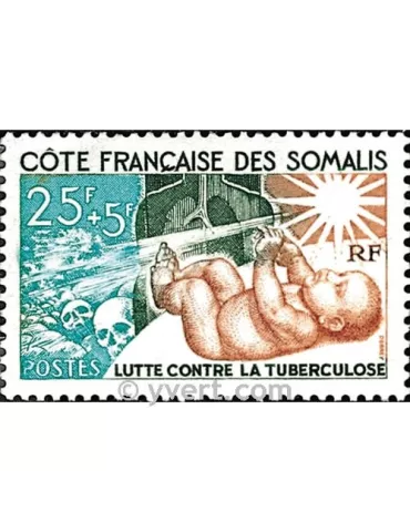 n° 324 -  Timbre Cote des Somalis Poste