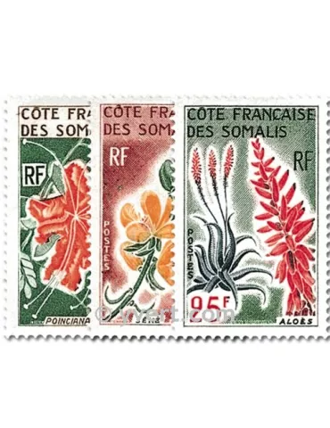 n° 325/327 -  Timbre Cote des Somalis Poste