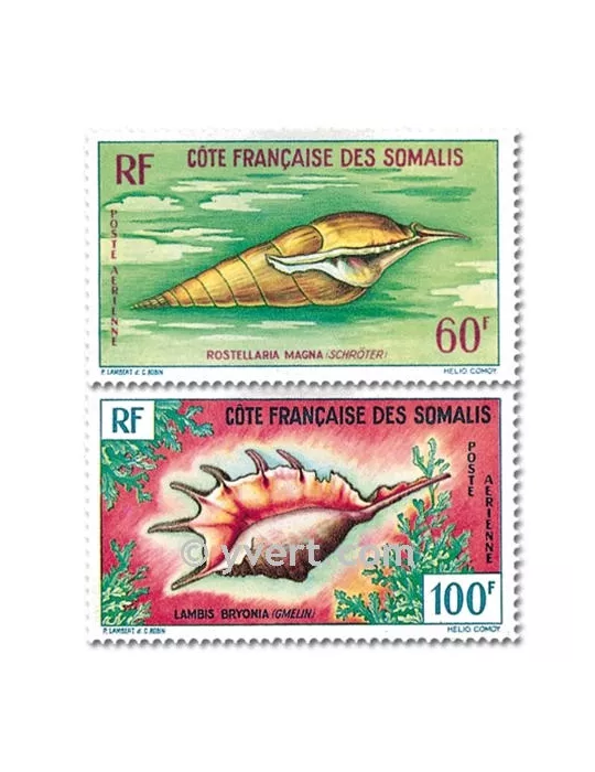 n° 31/32 -  Timbre Cote des Somalis Poste aérienne