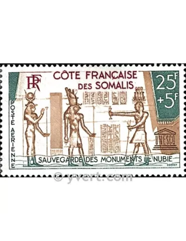 n° 37 -  Timbre Cote des Somalis Poste aérienne