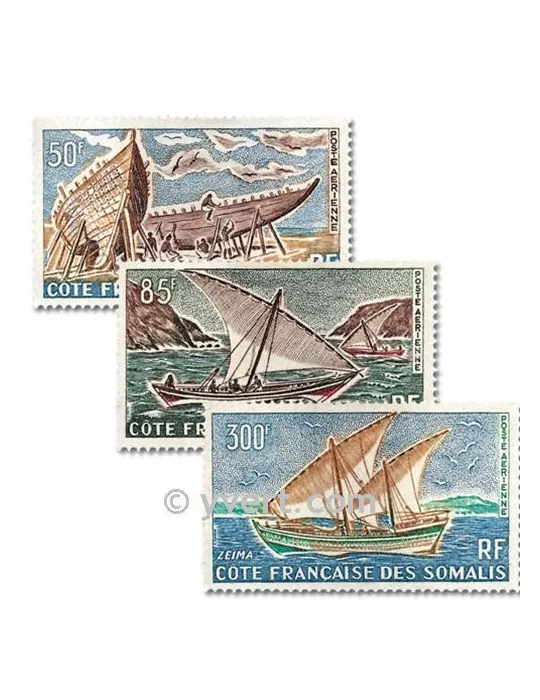 n° 38/40 -  Timbre Cote des Somalis Poste aérienne