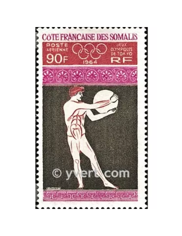 n° 41 -  Timbre Cote des Somalis Poste aérienne