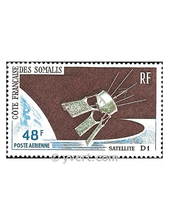 n° 48 -  Timbre Cote des Somalis Poste aérienne