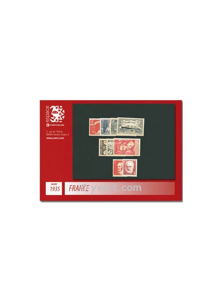 n° 299/308  - Timbre France Année complète  (1935)