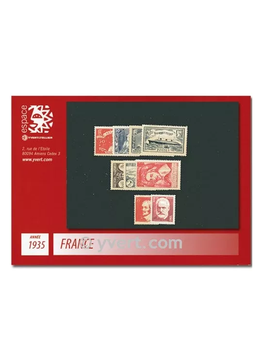 n° 299/308  - Timbre France Année complète  (1935)
