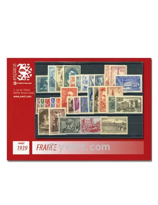 n° 419/450  - Timbre France Année complète  (1939)