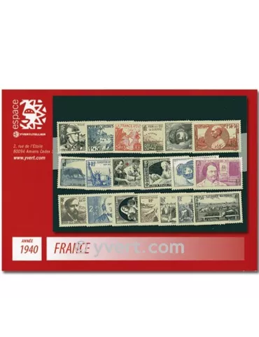 n° 451/469  - Timbre France Année complète  (1940)