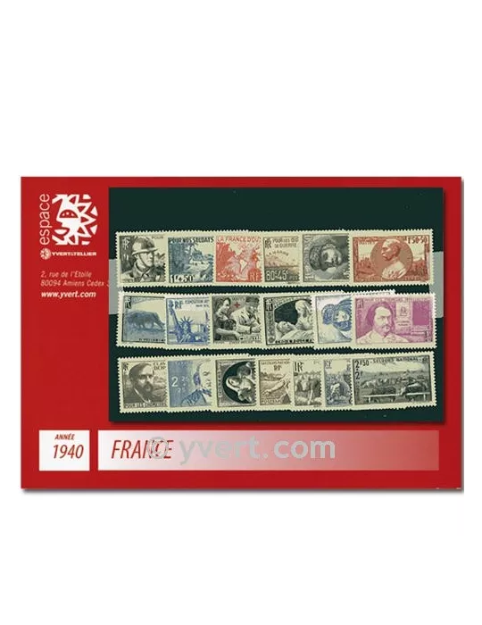 n° 451/469  - Timbre France Année complète  (1940)