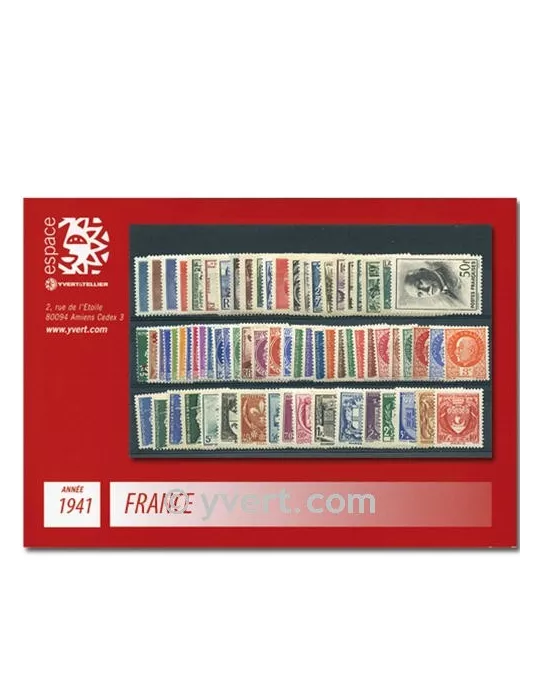 n° 470/537  - Timbre France Année complète  (1941)