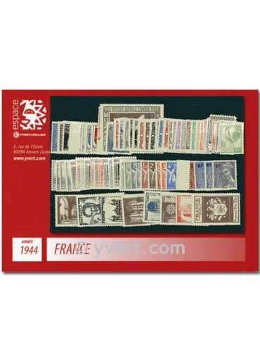n° 599/668  - Timbre France Année complète  (1944)