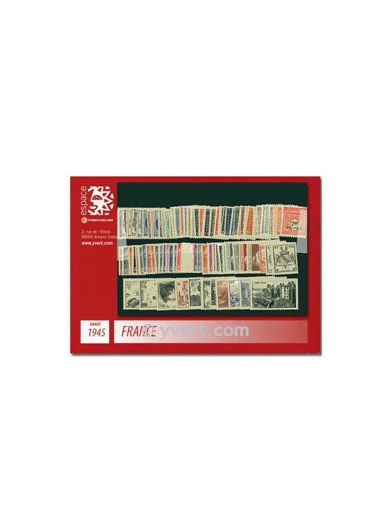 n° 669/747  - Timbre France Année complète  (1945)